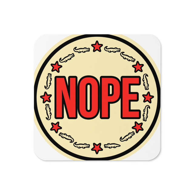 Nope Badge Coaster