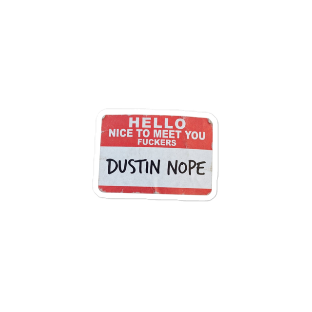Nice To Meet You Sticker