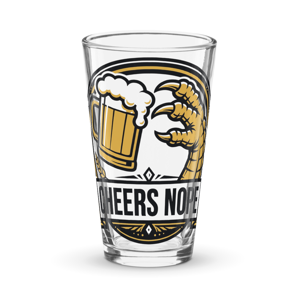Cheers Nope Pint Glass