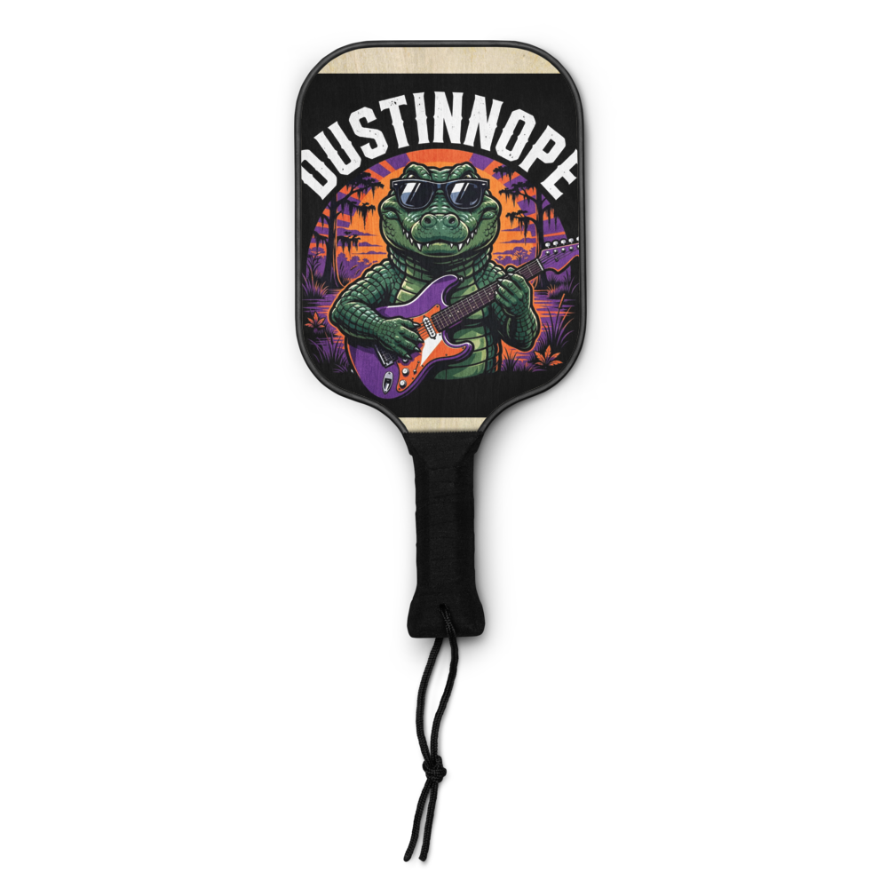 Dustinnope Gator Rock Pickleball Set