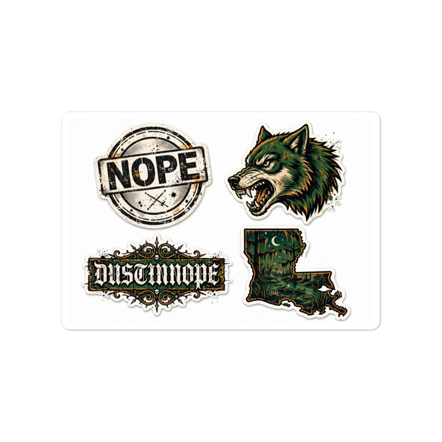 NOPE Die-Cut Stickers