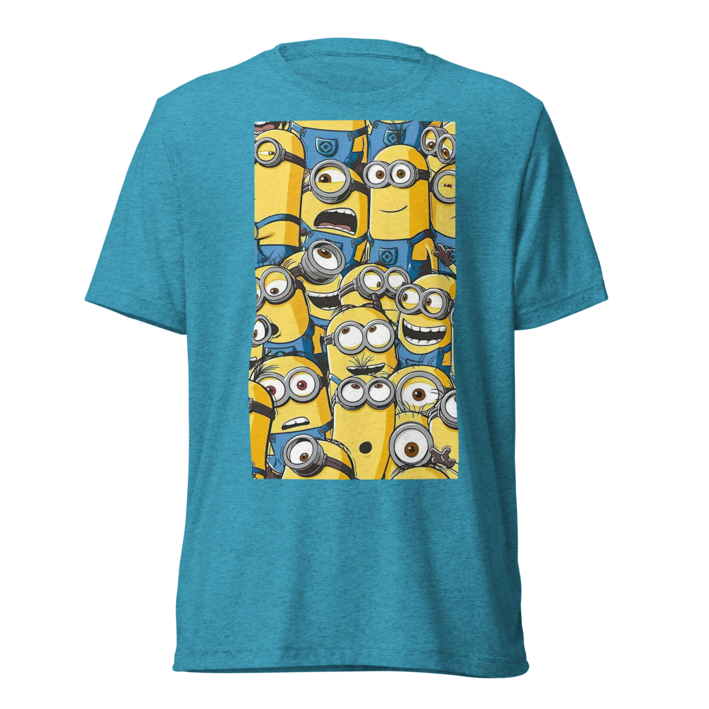 Cute Yellow Cartoon Characters Graphic T-Shirt