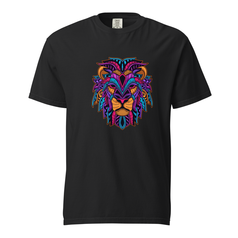 Colorful Lion Head Graphic Unisex T-Shirt