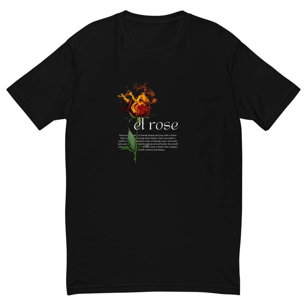 "A Rose" Graphic Fitted Tee