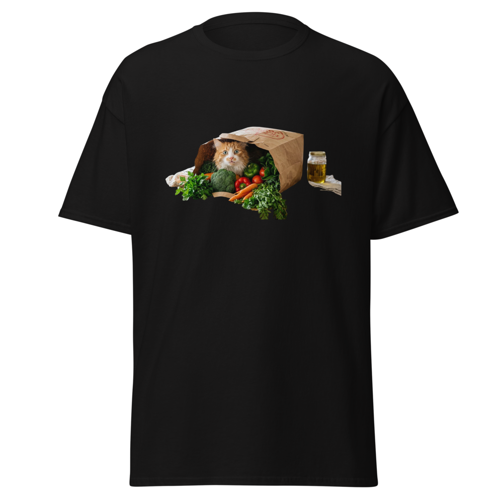 Funny Grocery Cat T-Shirt