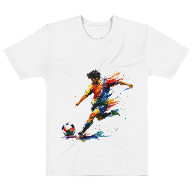 Color Splash Soccer T‑Shirt