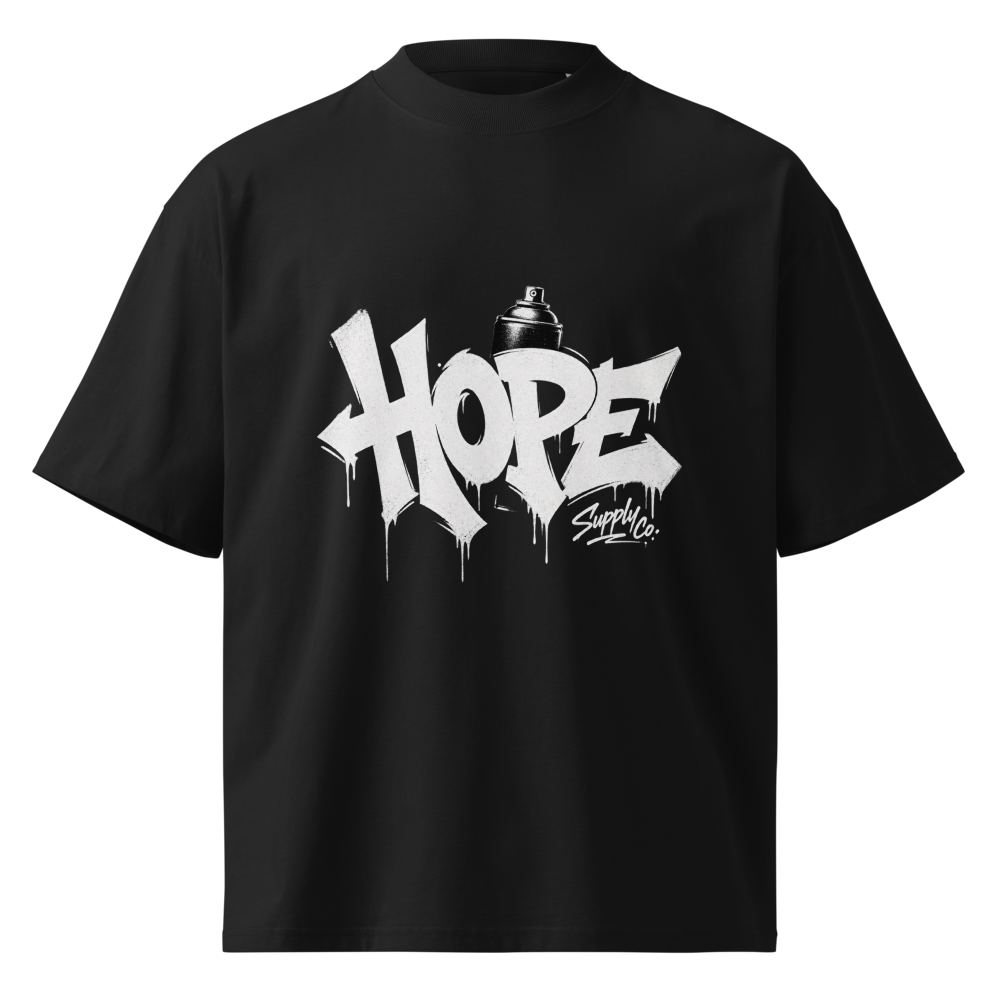 HOPE Graffiti Oversized Organic T‑Shirt