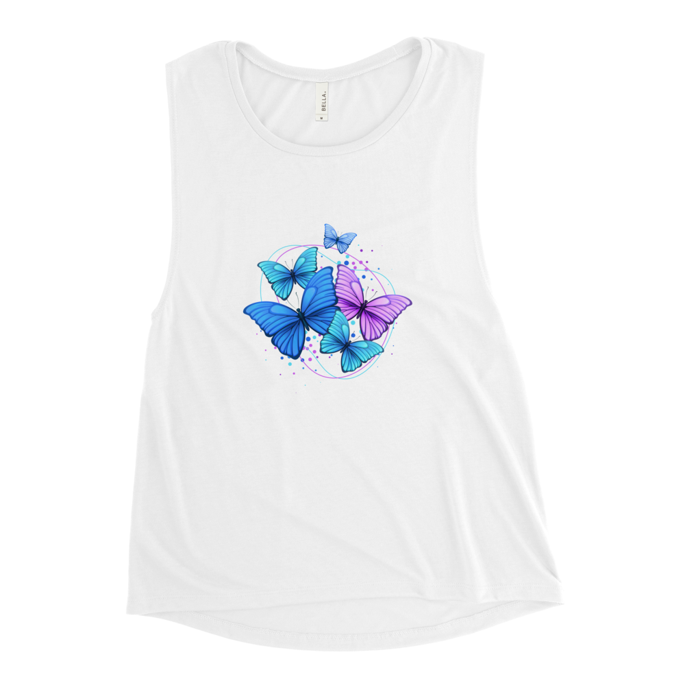 Butterfly Muscle Tank For Women