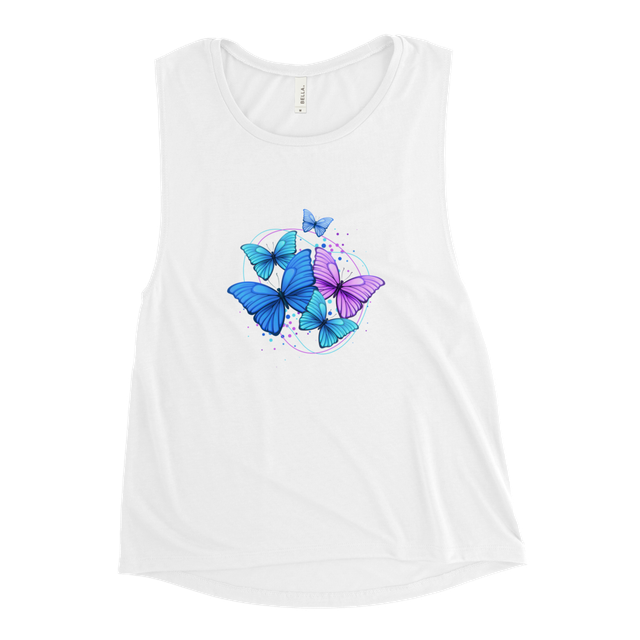 Butterfly Muscle Tank For Women