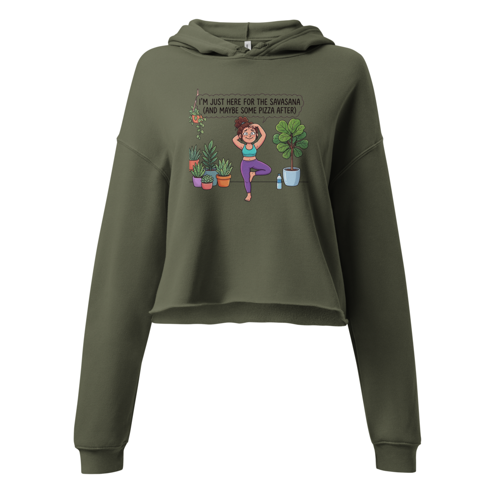 Cropped Funny Yoga Hoodie