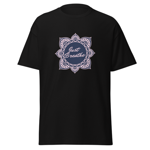 Just Breathe Unisex Shirt-Color Black