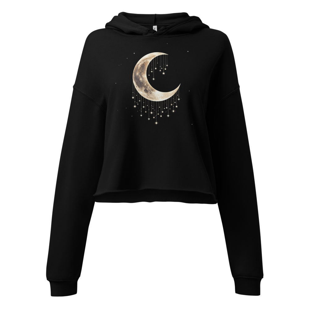 Moon and Stars Cropped Hoodie