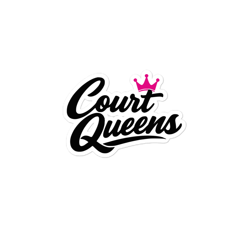Court Queens Die-Cut Sticker - Sports Vinyl Decal