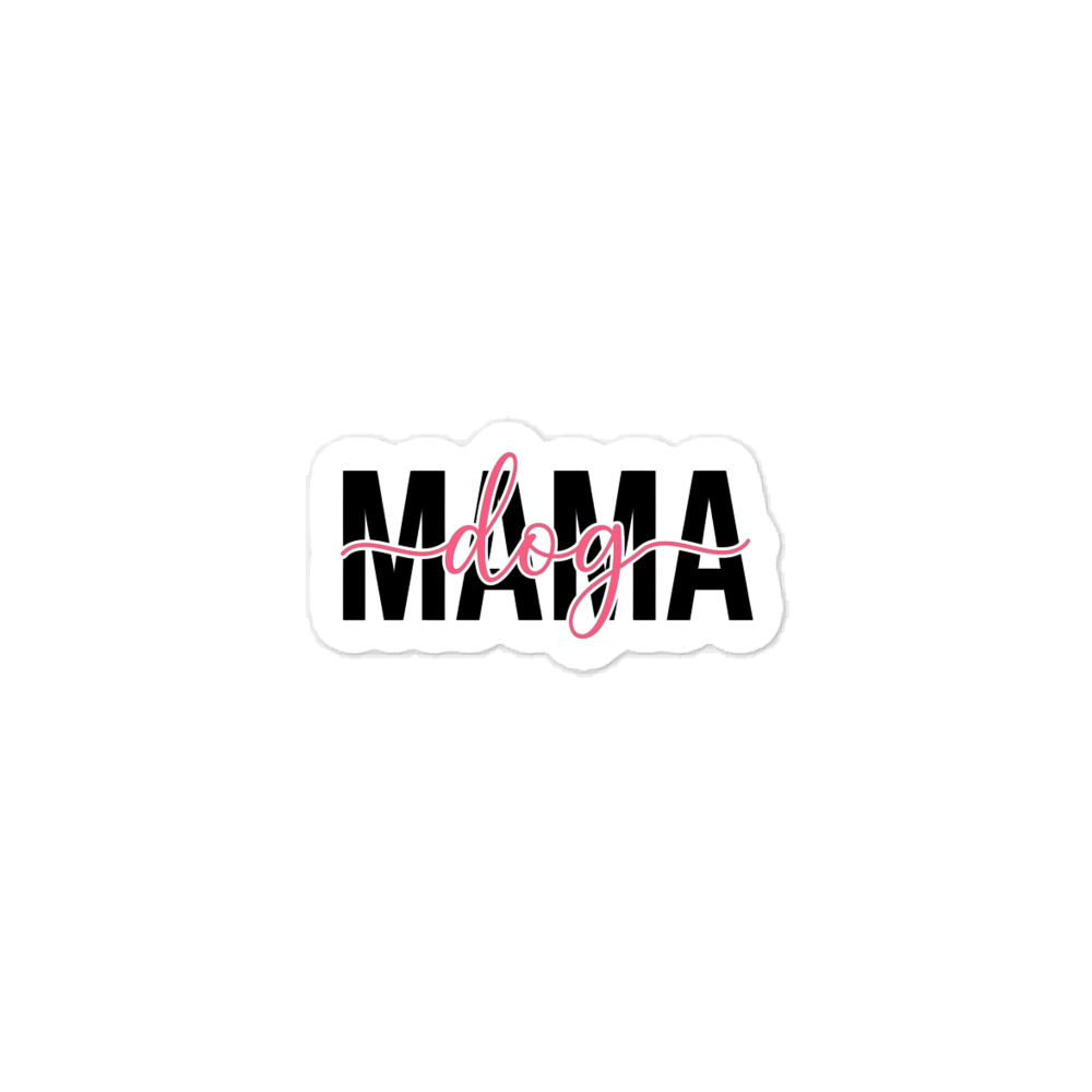 Dog Mama Kiss Cut Vinyl Sticker