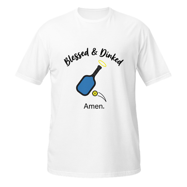 Blessed and Dinked Pickleball Player Tee
