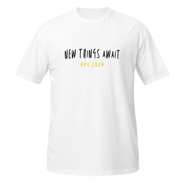 New Things Await Minimalist Tee