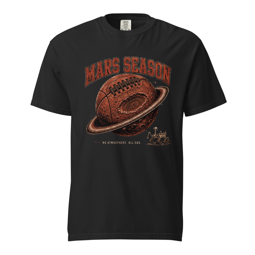 Mars Season Grunge Football Tee 