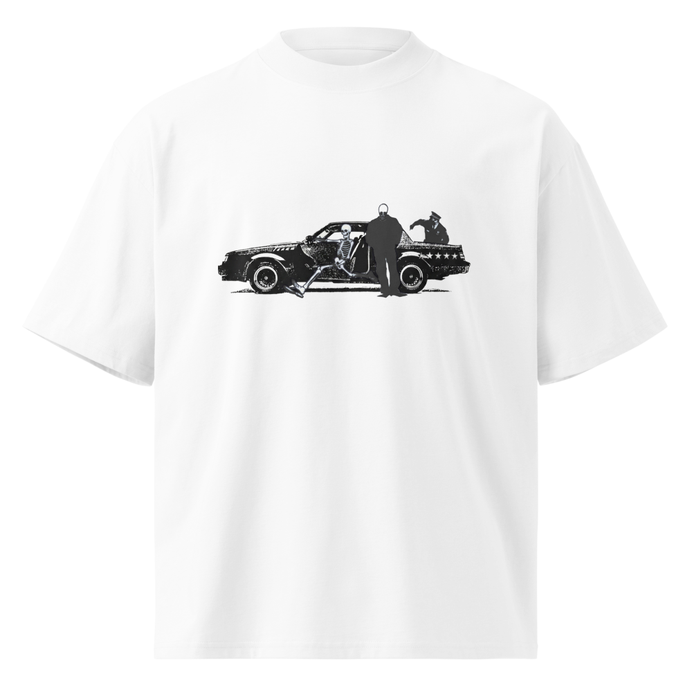 Skeleton Driver Vintage Lowrider Streetwear Graphi