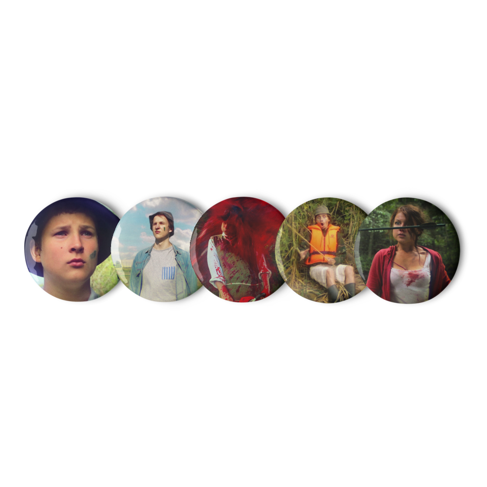 5 RANDOM Pin Buttons