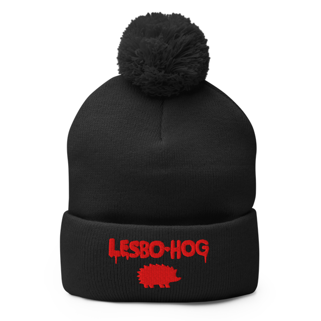 LESBO-HOG Hat Pom-Pom Knit