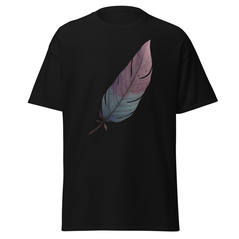 Feather Graphic tee men Black 