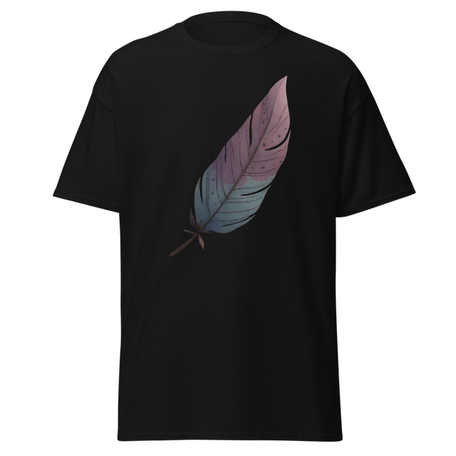 Feather Graphic tee men Black