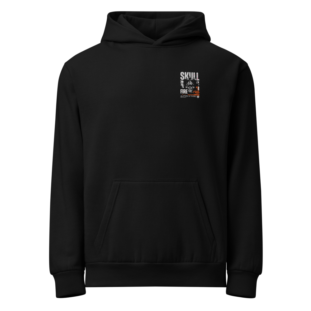 Embroidered skull urban hoodie 
