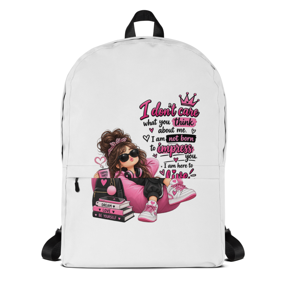 Self Love Motivation Backpack - Cute Girl Design