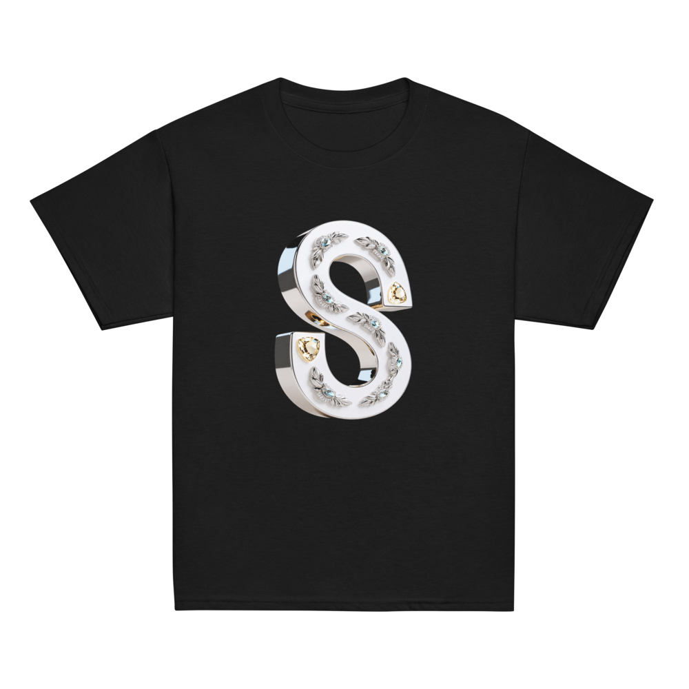  Silver & Gold Letter S T-Shirt  
