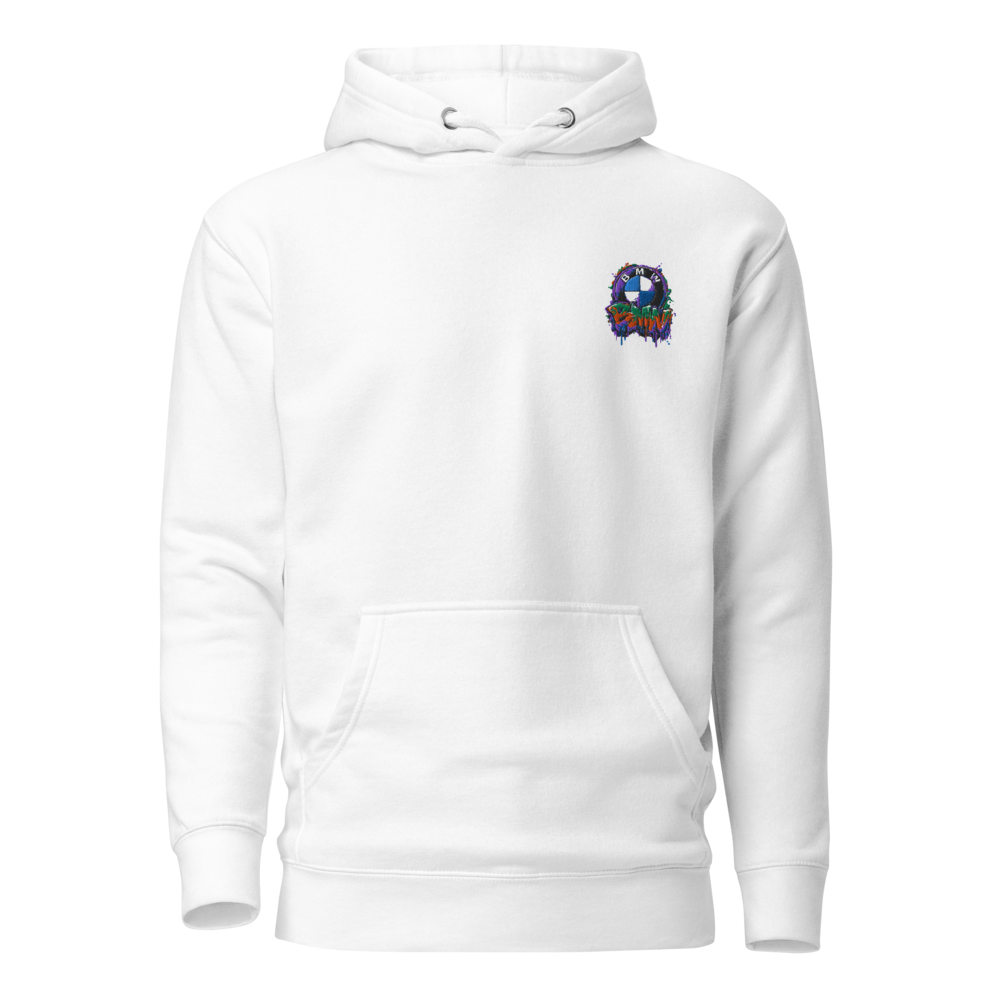 unisex premium white hoodie