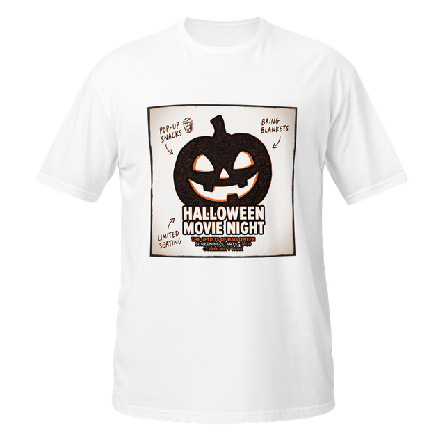 Halloween Movie Night Jack-o'-Lantern Poster Graph