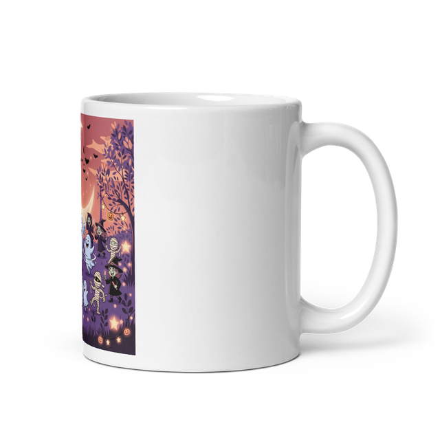 Cute Dancing Ghost Halloween Ceramic Coffee Mug