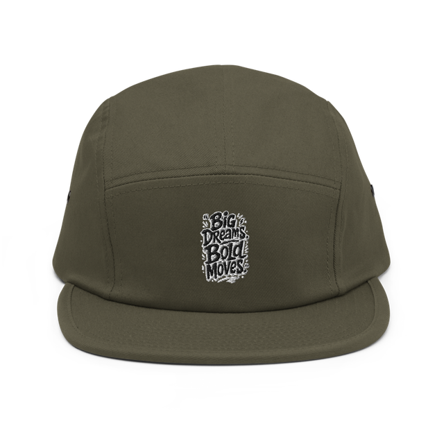 Bold Typography 5 Panel Cap | Modern Streetwear