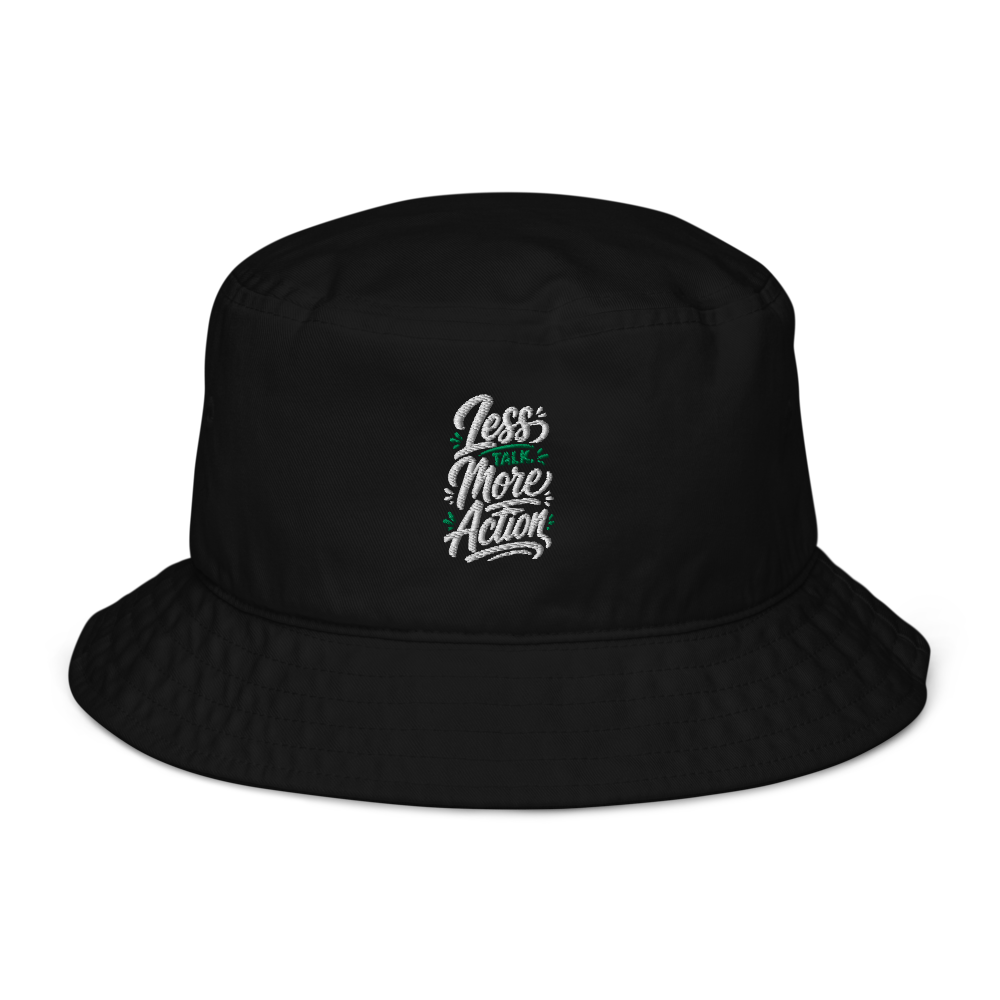 Typography Bucket Hat – Stylish Graphic Design