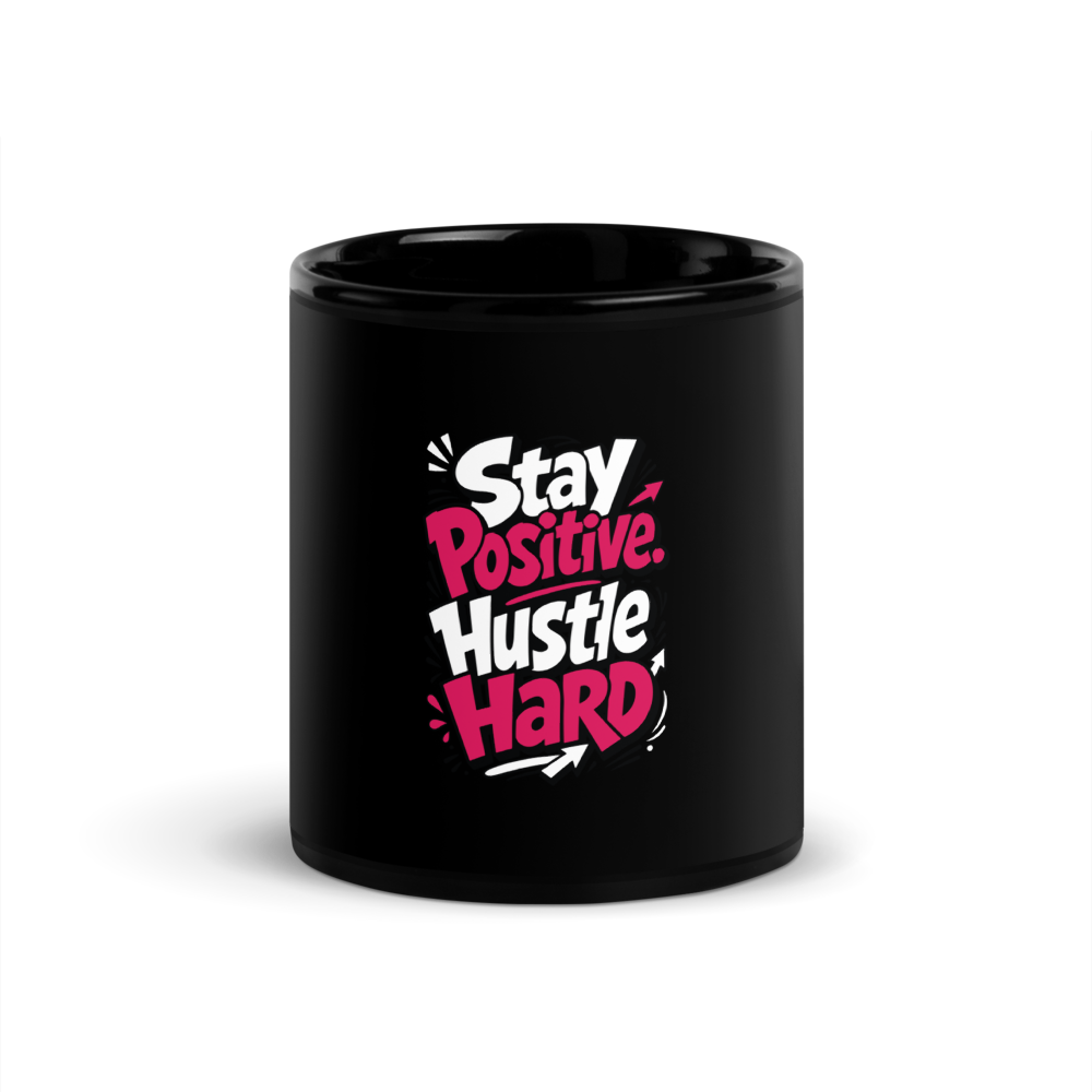 Bold Typography Glossy Mug
