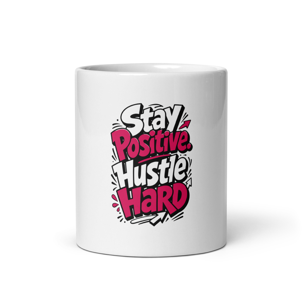 Modern Typography Glossy Mug