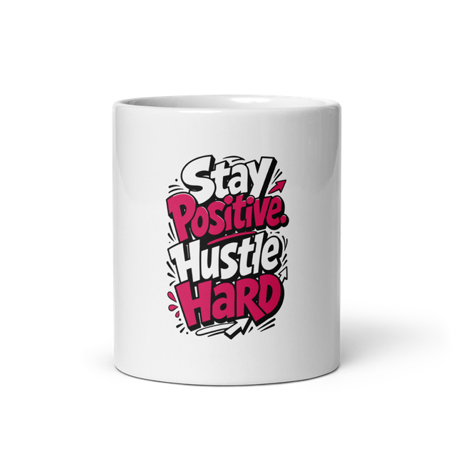 Modern Typography Glossy Mug
