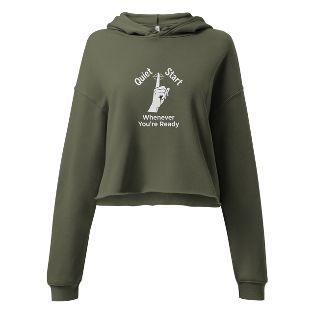 Quiet Start | Women: Cropped Hoodie