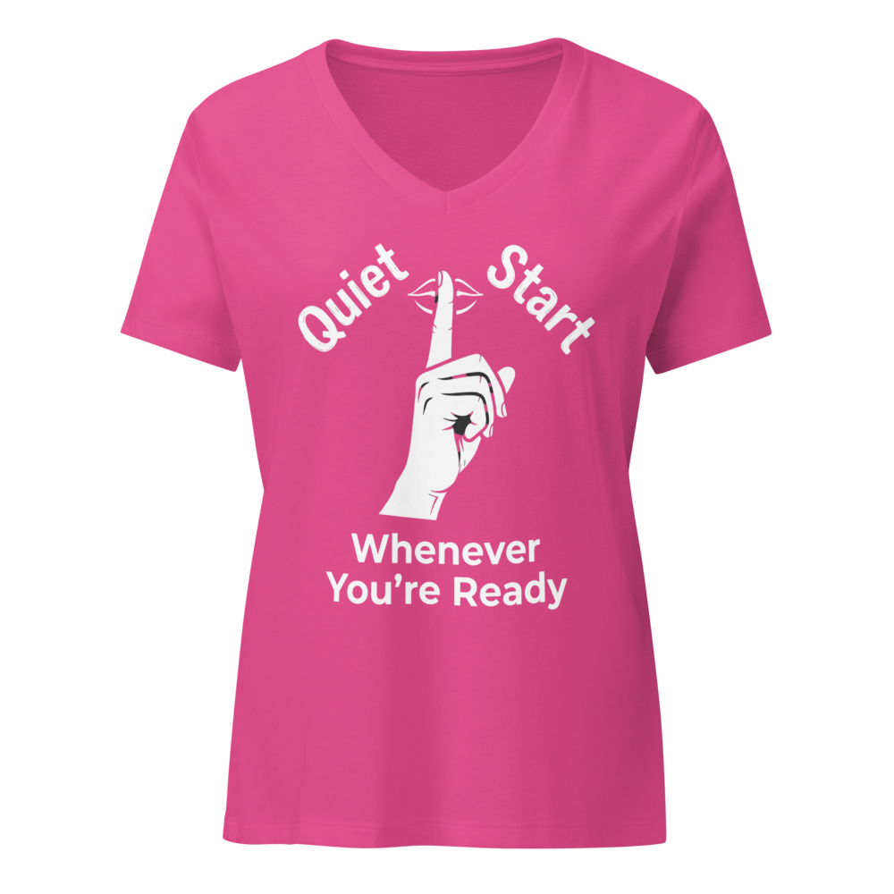 Quiet Start | Women: Relaxed V-Neck T-Shirt