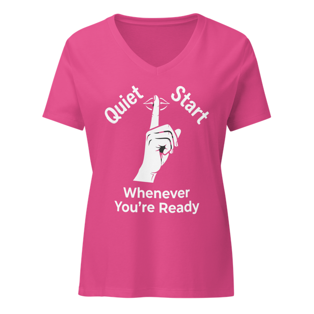 Quiet Start | Women: Relaxed V-Neck T-Shirt