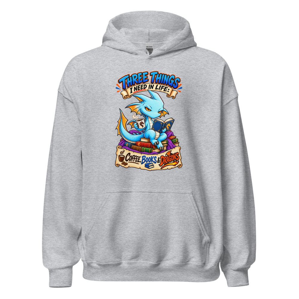 Coffee Books Dragons (Hoodie)