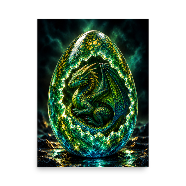 Horned Dragon F Egg (Poster)