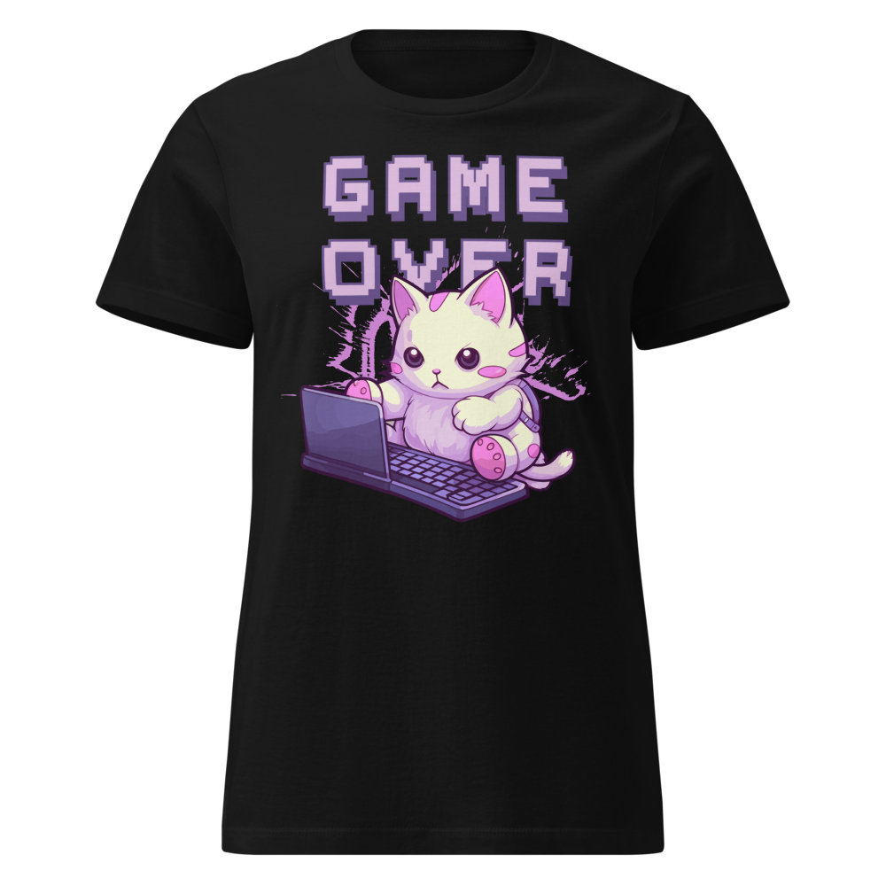 GAME OVER GAMER KITTEN SHIRT