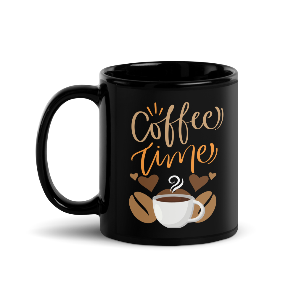 Coffee Time black coffee mug