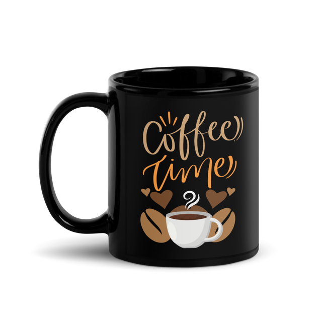Coffee Time black coffee mug