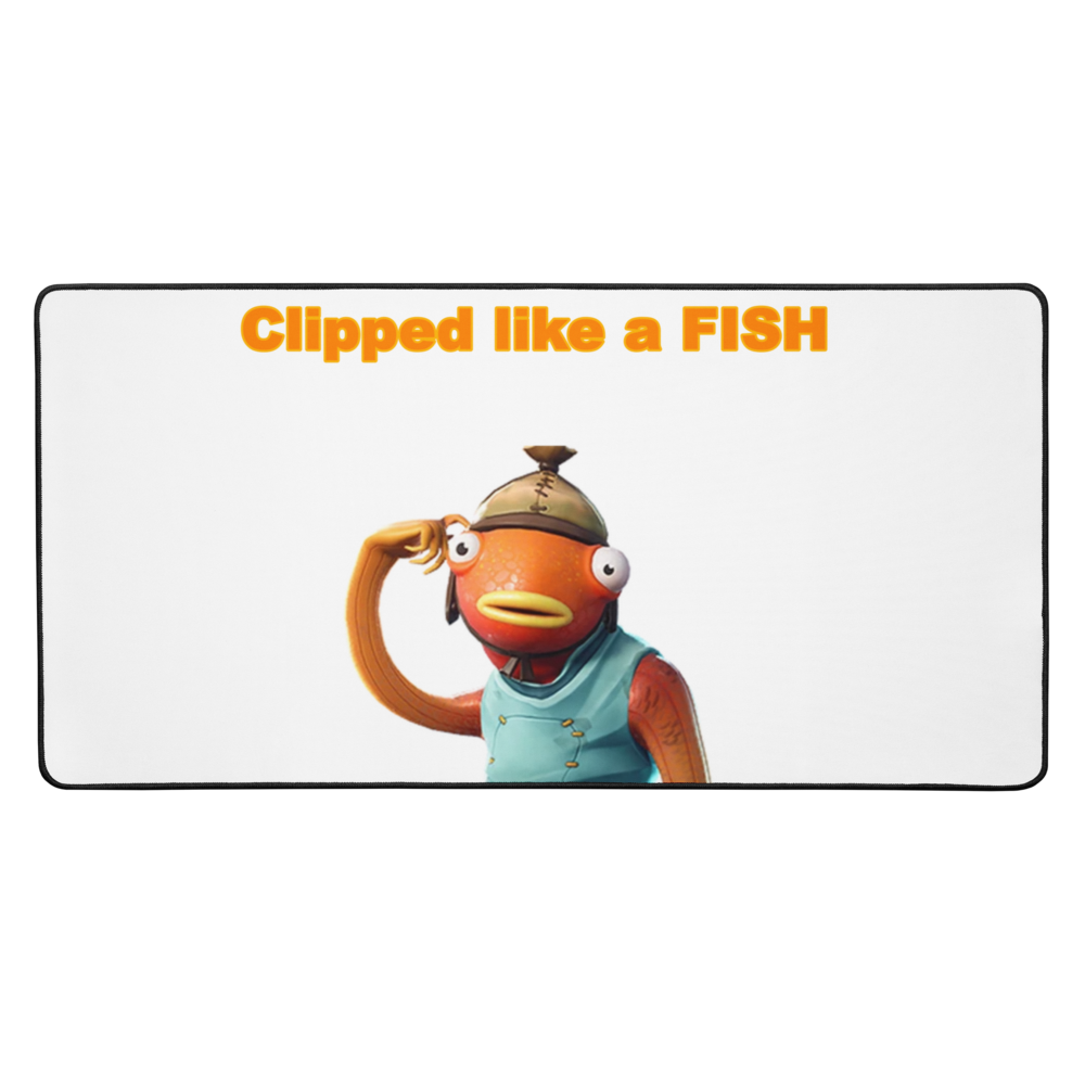 Clipped like a FISH Desk Mat 