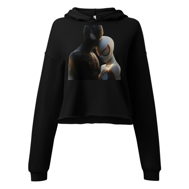 Women's short patterned hoodie
