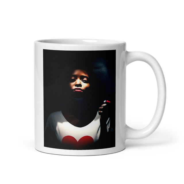 Striking Black Love Mug