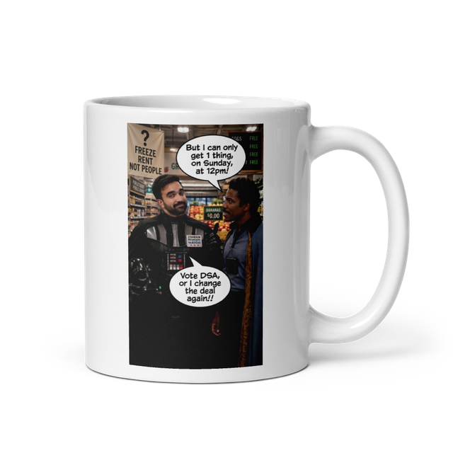 Mamdani Wars Parody Mug