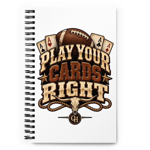 Play Your Cards Right | Spiral Notebook